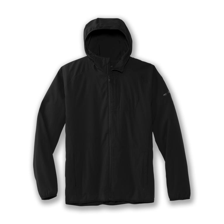 Brooks Men's Canopy Running Jackets - Black (VQBC74586)